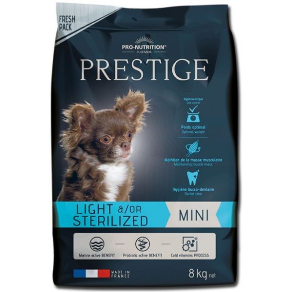 Flatazor Prestige Light/Sterilised Mini 8kg + ajándék póló