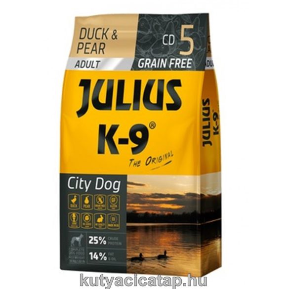 Julius-K9 City Dog Adult kacsa-körte 10 kg