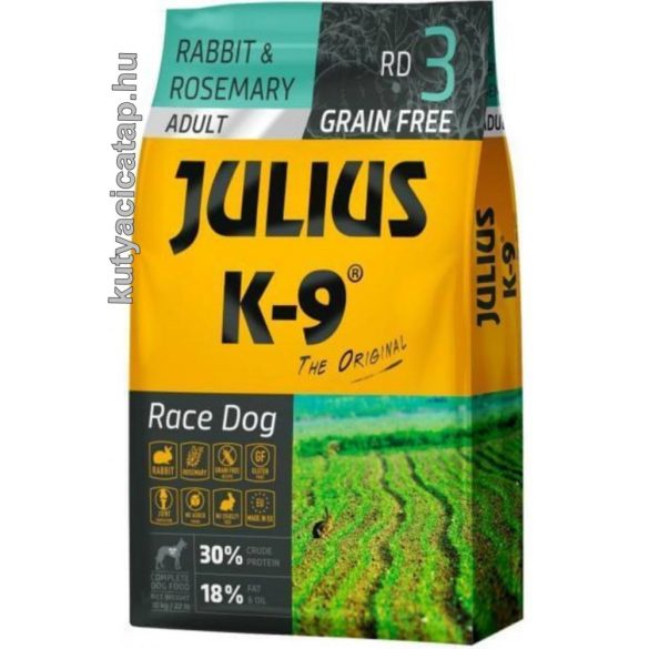 Julius K-9 Grain Free Adult Race Dog nyúl és rozmaring 10 kg
