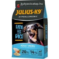 Julius-K9 Hypoallergenic Adult - Hal és rizs 12 kg