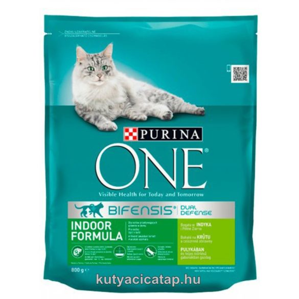 Purina One  adult indoor pulyka macska szárazeledel 800g