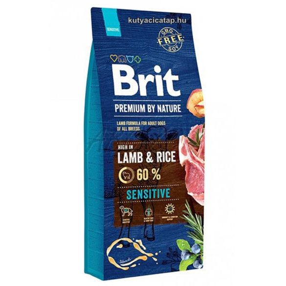 Brit Premium  Sensitive Bárány-rizs 15kg