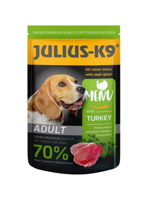 Julius-K9 Dog Alutasakos Pulyka 125g