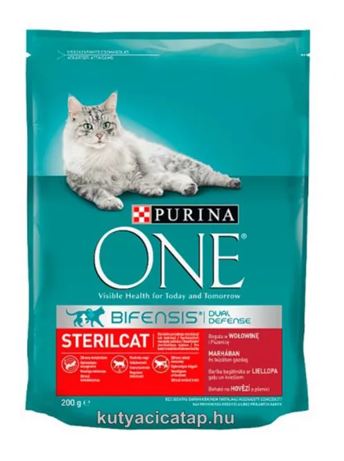 Purina One  Steril Marha macska szárazeledel 800 gr