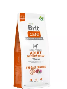   Brit Care Adult Medium Breed  Hypoallergen Bárány-rizs 12kg