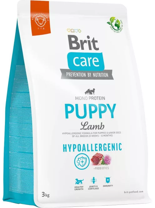 Brit Care Puppy All Breed  Hypoallergen Bárány-rizs 12kg